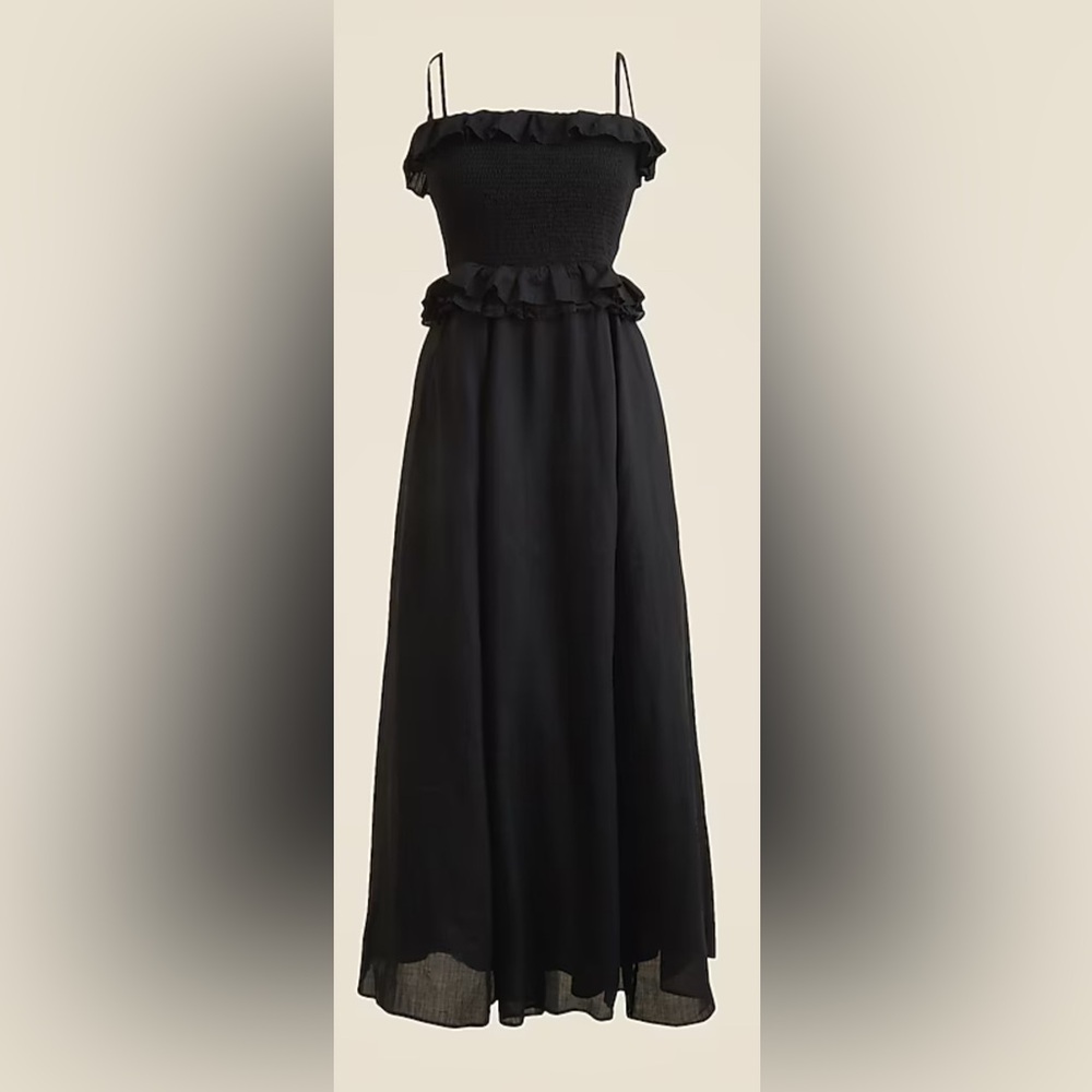 Jcrew Petite Ravenna dress in ramie PXS